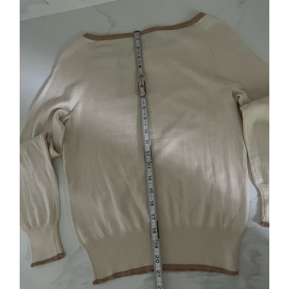 Gap woman’s scoop neck sweater, cream - Picture 5 of 9